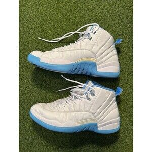 Air Jordan 12 Retro Melo White University Blue CT8013-112 Men’s Size 12 Shoes